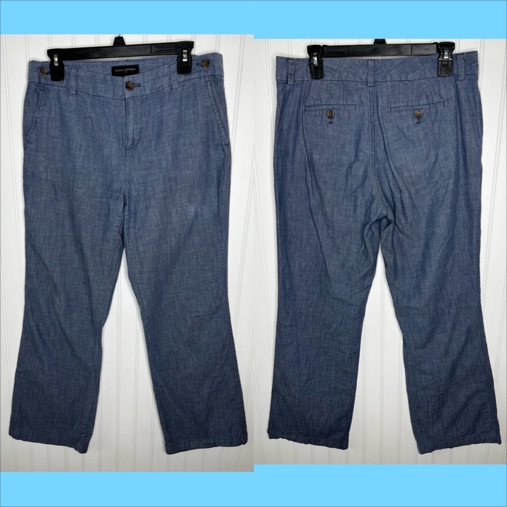 Banana Republic Cotton Trousers Size 8